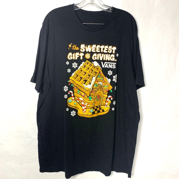 Vans Other - Vans Christmas Sweetest Gift is Giving T-Shirt